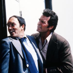 Still of James Garner and Joe Santos in The Rockford Files (1974)
