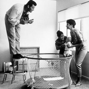 James Garner with his wife Lois Clark and daughters Kimberly Clark and Gigi 1958