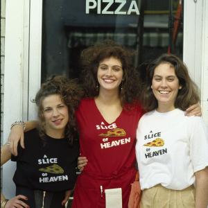 Still of Julia Roberts Lili Taylor and Annabeth Gish in Mystic Pizza 1988