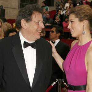 Philip Glass and Jessica Biel at event of The 79th Annual Academy Awards 2007