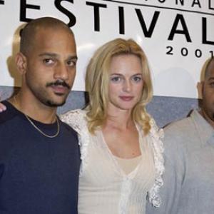 Heather Graham, Albert Hughes and Allen Hughes at event of From Hell (2001)