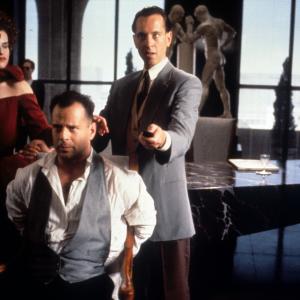 Still of Bruce Willis Sandra Bernhard and Richard E Grant in Hudson Hawk 1991