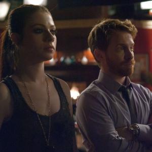 Still of Seth Green and Michelle Trachtenberg in Sexy Evil Genius 2013