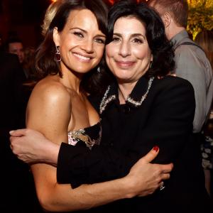 Carla Gugino and Sue Kroll at event of San Andreas 2015