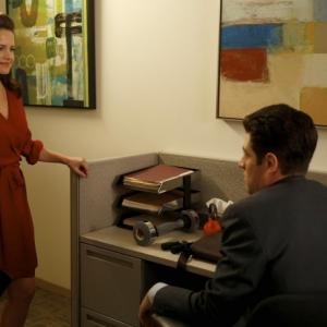 Still of Carla Gugino and Max Greenfield in New Girl 2011
