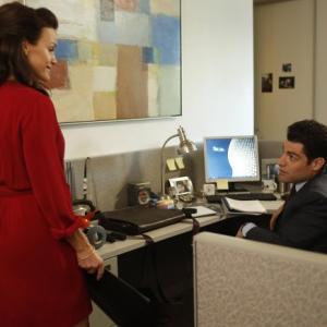 Still of Carla Gugino and Max Greenfield in New Girl (2011)