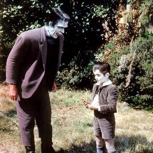 Still of Fred Gwynne and Butch Patrick in The Munsters 1964