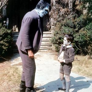 Still of Fred Gwynne and Butch Patrick in The Munsters 1964