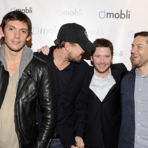 Leonardo DiCaprio Lukas Haas Tobey Maguire and Kevin Connolly