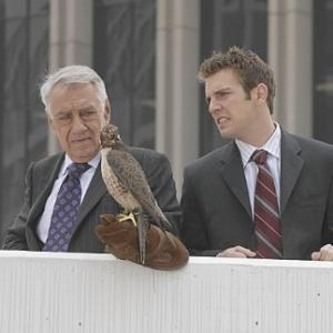 Still of Philip Baker Hall and Bret Harrison in The Loop 2006