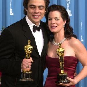 Benicio Del Toro and Marcia Gay Harden