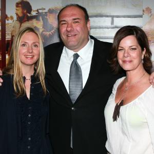 James Gandolfini Marcia Gay Harden and Hope Davis at event of Cinema Verite 2011