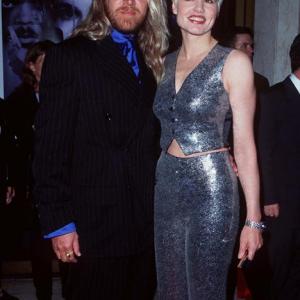 Geena Davis and Renny Harlin at event of The Long Kiss Goodnight 1996