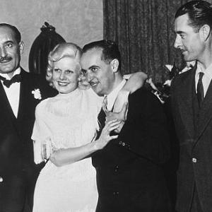 Jean Harlow and Paul Bern at their wedding July 1932
