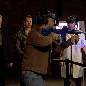 Still of Mark Harmon Pauley Perrette and Brad Beyer in NCIS Naval Criminal Investigative Service 2003