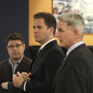 Still of Sean Astin Mark Harmon and Michael Weatherly in NCIS Naval Criminal Investigative Service 2003