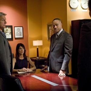 Still of Mark Harmon and Perrey Reeves in NCIS Naval Criminal Investigative Service 2003