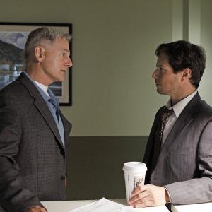 Still of Mark Harmon and Scott Wolf in NCIS Naval Criminal Investigative Service 2003