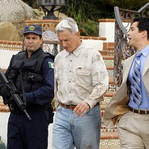 Still of Mark Harmon and Marco Sanchez in NCIS: Naval Criminal Investigative Service (2003)