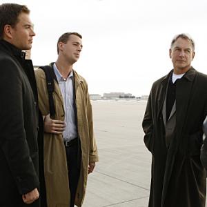 Still of Mark Harmon, Sean Murray and Michael Weatherly in NCIS: Naval Criminal Investigative Service (2003)