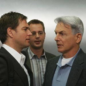 Mark Harmon Sean Murray and Michael Weatherly in NCIS Naval Criminal Investigative Service 2003