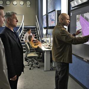 Still of Mark Harmon LL Cool J and Sean Murray in NCIS Naval Criminal Investigative Service 2003