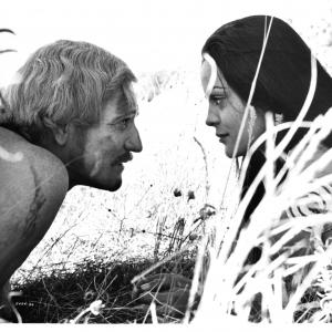 Still of Richard Harris and Corinna Tsopei in A Man Called Horse (1970)