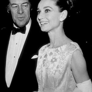 33-174 Audrey Hepburn and Rex Harrison at the premiere of 