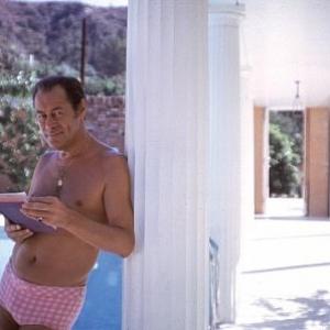 Rex Harrison at home