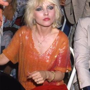 Deborah Harry lead singer of Blondie wearing Stephen Sprouse circa 1979