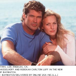 Still of David Hasselhoff and Rebecca Carlton in Gelbetojai 1989
