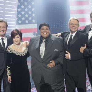 Still of David Hasselhoff, Jerry Springer, Piers Morgan, Sharon Osbourne and Neal E. Boyd in America's Got Talent (2006)