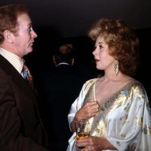 Red Buttons and Susan Hayward at a Hollywood Party circa 1973