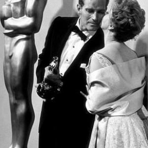 Academy Awards 32nd Annual Charlton Heston and Susan Hayword