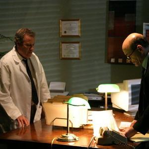 John Heard stars as Dr. Alan Shearson and Robert Picardo stars as Stan Jamison in P.J., a Russ Emanuel film.