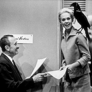 The Birds Tippi Hedren with Assistant Director Foster Phinney 1963 Universal