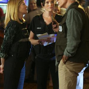 Still of Ted Danson Marg Helgenberger and Jorja Fox in CSI kriminalistai 2000