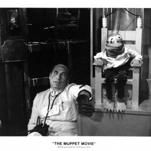 Still of Mel Brooks Jim Henson and Steve Whitmire in The Muppet Movie 1979