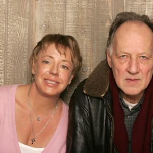 Werner Herzog and Jewel Palovak at event of Grizzly Man 2005