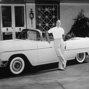 With his 1955 Chevy convertible