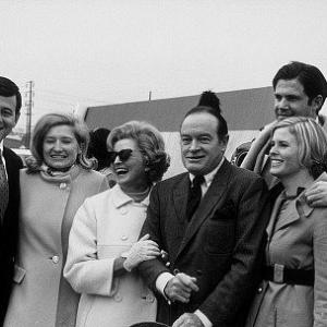 173445 Bob Hope with wife Dolores and family before leaving for Vietnam on 18th Annual Christmas USO Tour