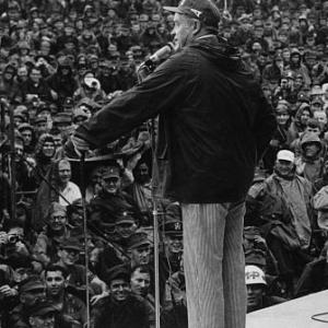 Bob Hope during a USO Christmas tour in Southeast Asia