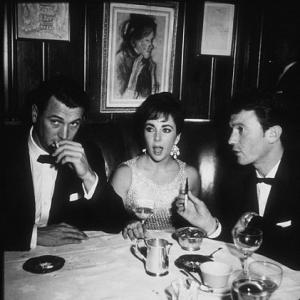 Suddenly Last Summer premiere and party at Chasens Elizabeth Taylor Rock Hudson and L Harvey