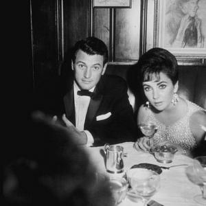 Suddenly Last Summer premiere and party at Chasens Elizabeth Taylor Rock Hudson