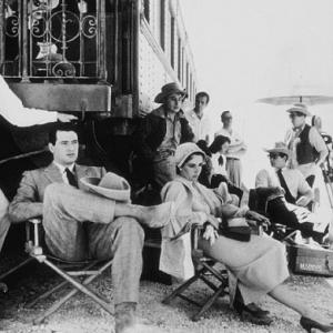 Elizabeth Taylor and Rock Hudson on location in Marfa Texas for 