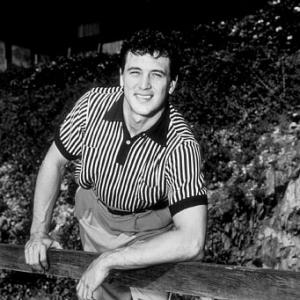Rock Hudson at home in North Hollywood, CA, 1952.