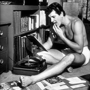 Rock Hudson at home in North Hollywood CA 1952