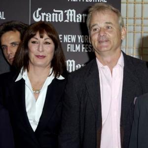 Bill Murray and Anjelica Huston at event of The Royal Tenenbaums 2001