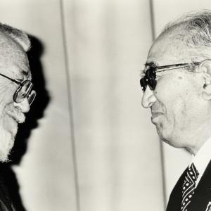 Akira Kurosawa and John Huston