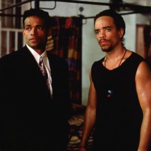 Still of Ice-T and Mario Van Peebles in New Jack City (1991)